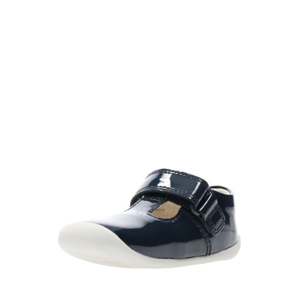 Clarks Girls Roamer Go Toddler Casual Shoes Navy | CA-3045678